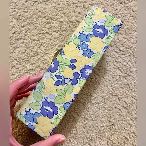 Laura Ashley Yellow and Blue Floral Clutch - Picture 2 of 4